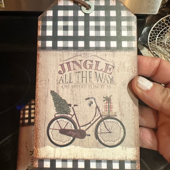 Rustic Holiday Ornament Set with Wagon and Bicycle Design ornaments - Picture 12 of 12